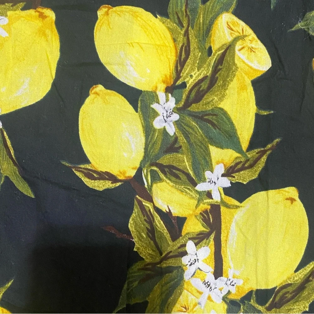 Jogal Men's Black Lemon Print Shirt
